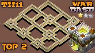 NEW TH11 WAR BASE + REPLAY PROOF | NEW TOP 2 TH11 WAR BASE + LINK | CLASH OF CLANS