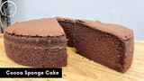 สปันจ์เค้ก รสโกโก้ สูตรครูป้อ Cocoa Sponge Cake | AnnMade