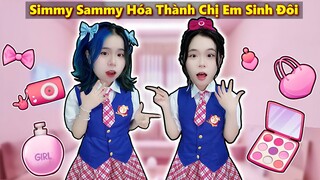 Mèo Simmy Và Sammy 24h Hóa Thành CHỊ EM SINH ĐÔI Trong Roblox ! Thử Thách SINH ĐÔI