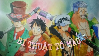 Vẽ Tranh One Piece | Cách Tô Màu Đơn Giản | How To Draw By Ktage | #Hồi ức về Grand Line