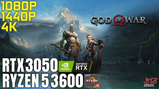 God of War | Ryzen 5 3600 + RTX 3050 | 1080p, 1440p, 4K benchmarks!