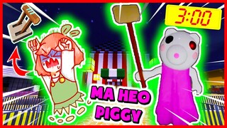 NOOB KAMUI GIẢI MÃ "MA HEO PIGGY" KINH DỊ VÀO 3:00 SÁNG TRONG MINI WORLD | THỬ THÁCH 24H TÌM CẦN GẠT