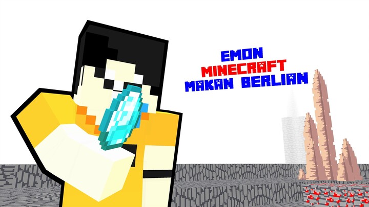 Permainan Animasi Emon Makan Berlian,  Anomali Emon, Dan Lainnya! Minecraft #22