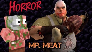 Monster School : MR. MEAT Horror Game  Challenge - Minecraft Animation