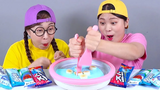 ไอศกรีมสีฟ้ากินเสียง Mukbang DONA โดนาไทย