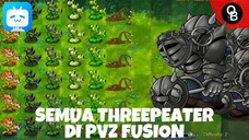 ALL THREEPEATER VS GARGANTUAR - Plants vs Zombies Fusion