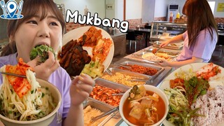 6000원 한식뷔페 먹방 Mukbang 제육쌈도 싸먹고 ~ 잔치국수도 먹고 😄