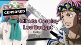1 Minute Cosplay Low Budget (Coby Onepiece)