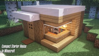 Compact Starter House in Minecraft - Build Guide