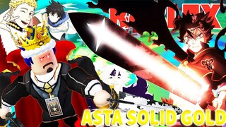 Roblox - CHẾ TẠO ASTA ÁC QUỶ HÓA VÀNG SOLID GOLD MẠNH KHÔNG THUA GÌ SECRET- Anime Fighters Simulator