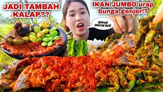 BAR BAR ⁉️ IKAN JUMBO URAP BUNGA GENJER LALAPAN MENTAH JENGKOL MUDA PETE KECIPIR PETANANG