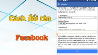 Cách đổi tên Facebook trên điện thoại | Đổi tên facebook chưa đủ 60 ngày, quá 5 lần