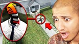 drone catches chainsaw man outside my house... (scary)