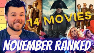 November 2023 Movies RANKED (Tier List)