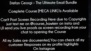 Stefan Georgi Course The Ultimate Email Bundle download