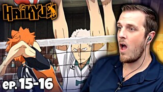 HAIKYUU Episode 15 & 16 REACTION