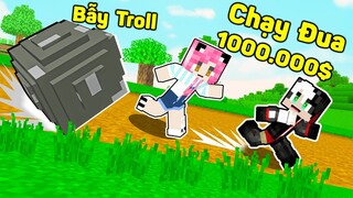 REDHOOD THỬ THÁCH 24 GIỜ PARKOUR CHẠY ĐUA TRONG MINECRAFT*1 NGÀY MỀU VƯỢT QUA BẪY TROLL CỦA PRO MCPE