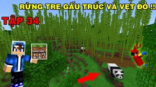 Tâp 34 | SINH TỒN MINECRAFT PE 1.17 | Tìm Thấy Rừng Tre Và Bắt Vẹt Về Nuôi..!!