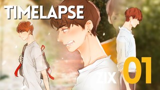 [Timelapse] 01 Not NEIGHBOR - Fan Art #บ้านนี้24บวก1 #Joylada #ฮวังยุน | ZIX