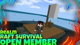 Open Member Realm Raft Survival | mcpe 1.16 #openmember #realm #raftsurvival #raftminecraft