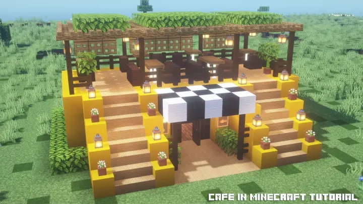 Minecraft How To Build A Cafe Bilibili