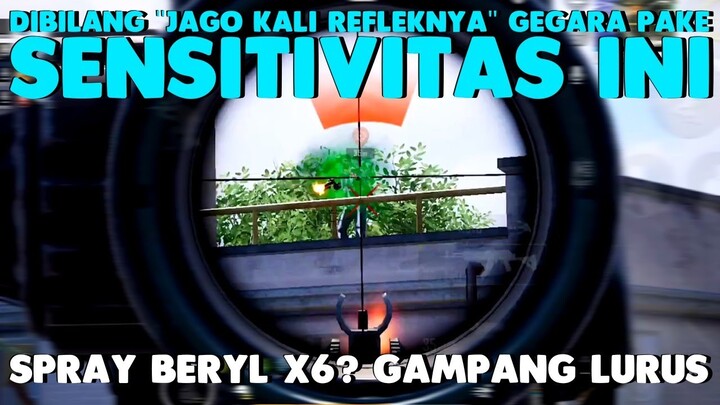 GEGARA SENSITIVITAS INI GUA DIBILANG "REFLEK NYA JAGO KALI" AMA RANDOM! - PUBG Mobile