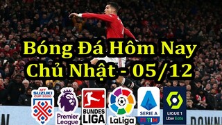 Lịch Thi Đấu Bóng Đá Hôm Nay 05/12 - Tâm Điểm Ngoại Hạng Anh & AFF Cup - Thông Tin Trận Đấu