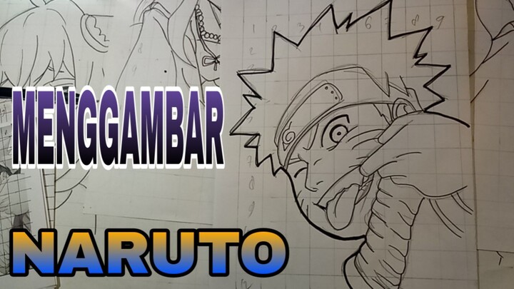 menggambar anime naruto Uzumaki