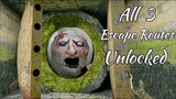 Unlocking All 3 Escape Routes In Granny Version 1.8