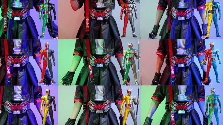 Arknights W-chan berubah menjadi Kamen Rider W Transformation Full Form (CSM W Driver Ver1.5 Wind Ci