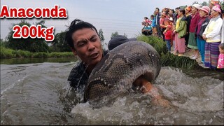 Trăn ANACONDA khổng lồ Tấn Công Ông Lão 80 Tuổi Suýt M.ất M.ạng | Săn Bắt Ẩm Thực Vùng Cao