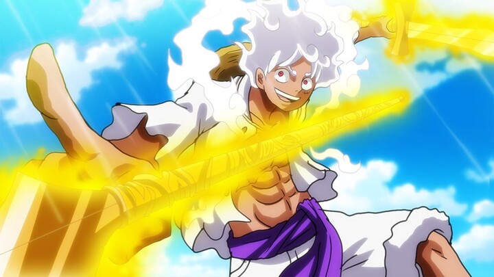Luffy uses the Sword and Spear of the Sun God for the First Time - One Piece