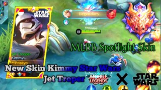 Kimmy Star Wars Jet Troper || Gameplay Kimmy MLBB X Star Wars || MLBB Spotlight Skin