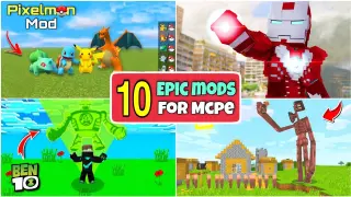 Top 10 epic mods for minecraft pocket edition || Best Minecraft mods 1.18 || Annie X Gamer ||