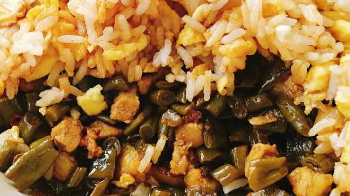 [Food]How to make stir-fried rice with sour green bean and minced meat