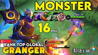 Monster Marksman Granger Starfall Knight, Top Global Granger Build - Gameplay By 최대 | Ⓜ︎ | MLBB