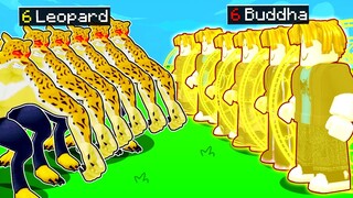 6 Leopard Vs 6 Phật Tổ Buddha Trong Blox Fruits | Roblox