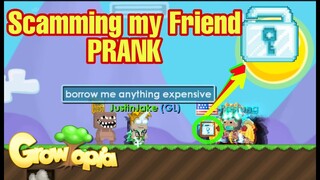 Scamming my friend PRANK (Gone Wrong) | Growtopia