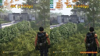 THE DIVISION 2 BENCHMARKS MAX SETTINGS 2K and 4K (RTX 2080 Ti and TR 2950X)