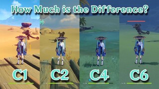 C1 Wanderer to C6 Wanderer comparison!! How Much is the Difference?? gameplay Comparison!!