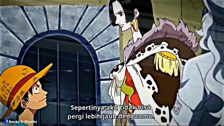 Momen Boa hancock menolong luffy