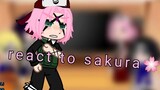 Past Naruto react to the future pt2 Sakura haruno/ Uchiha