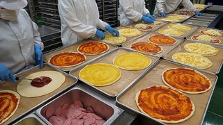 수제 치즈 피자 공장 / cheese pizza factory - korean street food