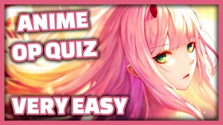 Anime Opening Quiz - 40 Openings [VERY EASY]