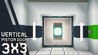 Cara Membuat Vertical Piston Door 3x3 - Minecraft Indonesia 1.15