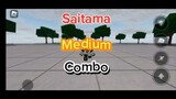 Saitama Medium Combo Strongestbattlegrounds
