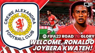 FIFA 23 Road To Glory Career Mode | Welcome To Crewe Alexandra, Ronaldo Joybera Kwateh!