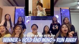 COUSINS REACT TO WINNER - HOLD and MINO - RUN AWAY M/V