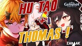 THOMAS & HUTAO Le Wombo Combo QUI ROULE SUR TOUT !  - Genshin Impact