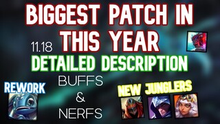 BIGGEST PATCH IN THIS YEAR - Detailed Description - Buffs, Nerfs And Changes | League of Legends